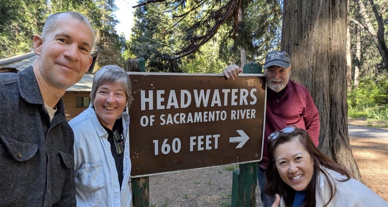 Retreat participants at Mount Shasta