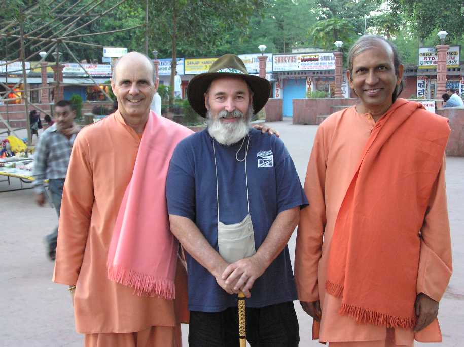 Rev. Bill McDonald with spiritual teachers in India